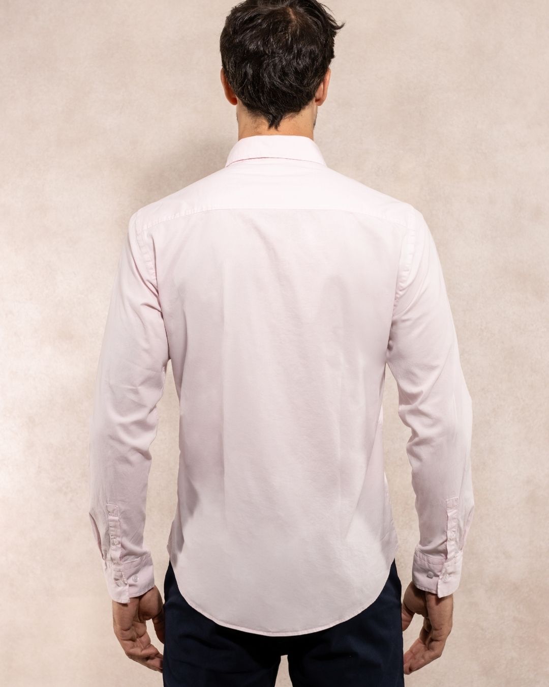 Camisa Antimanchas Popelina Baby Pink - Talla Regular