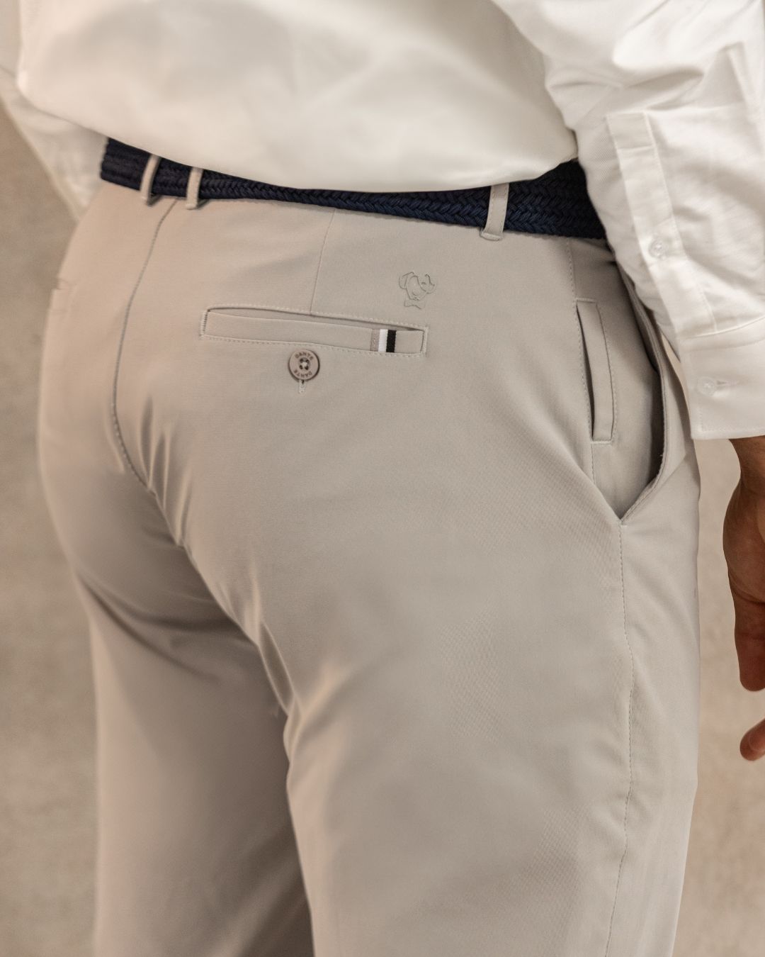 Pantalon Performance Antimanchas Light Gray
