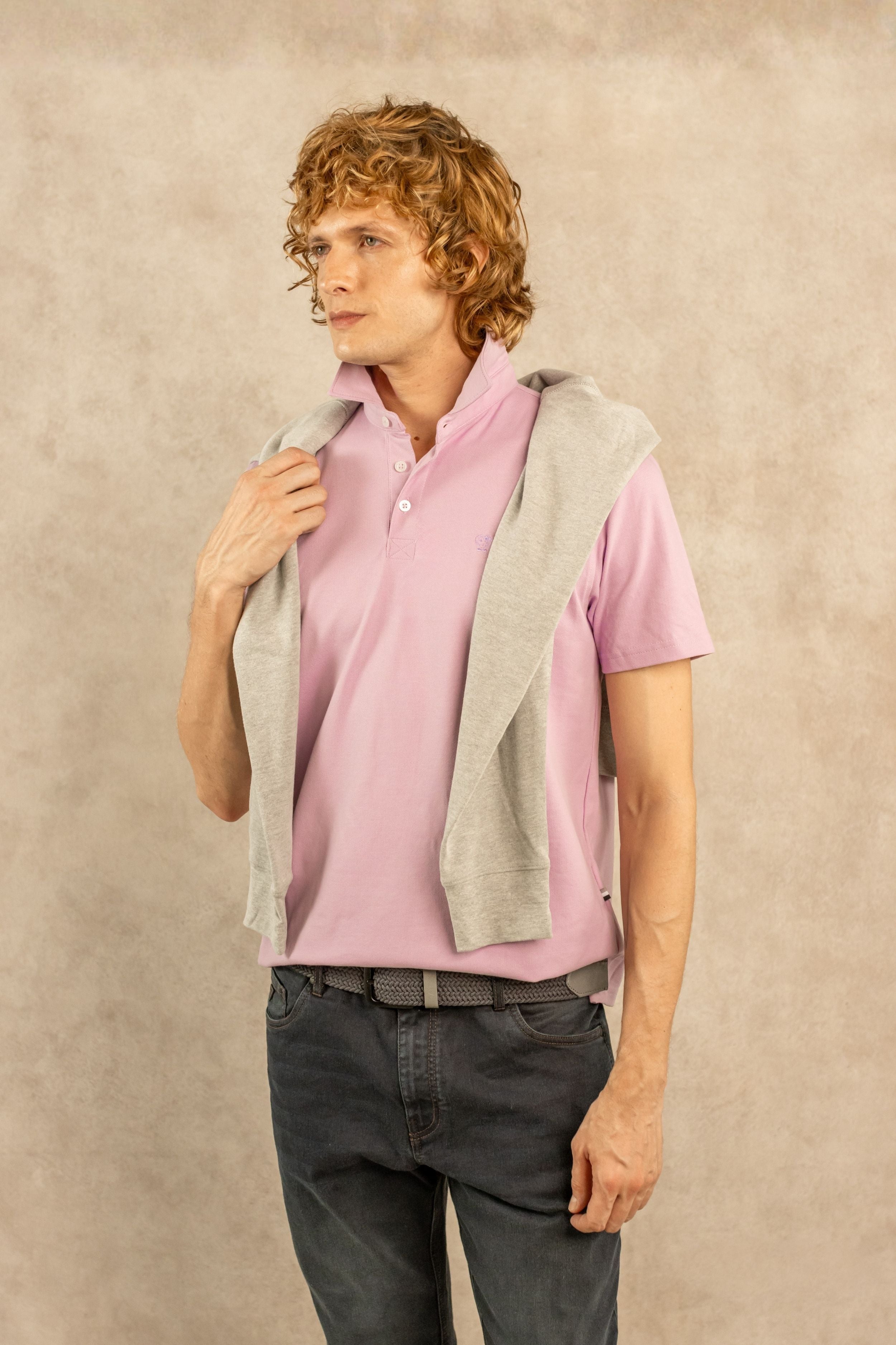Polo Antimanchas Lila