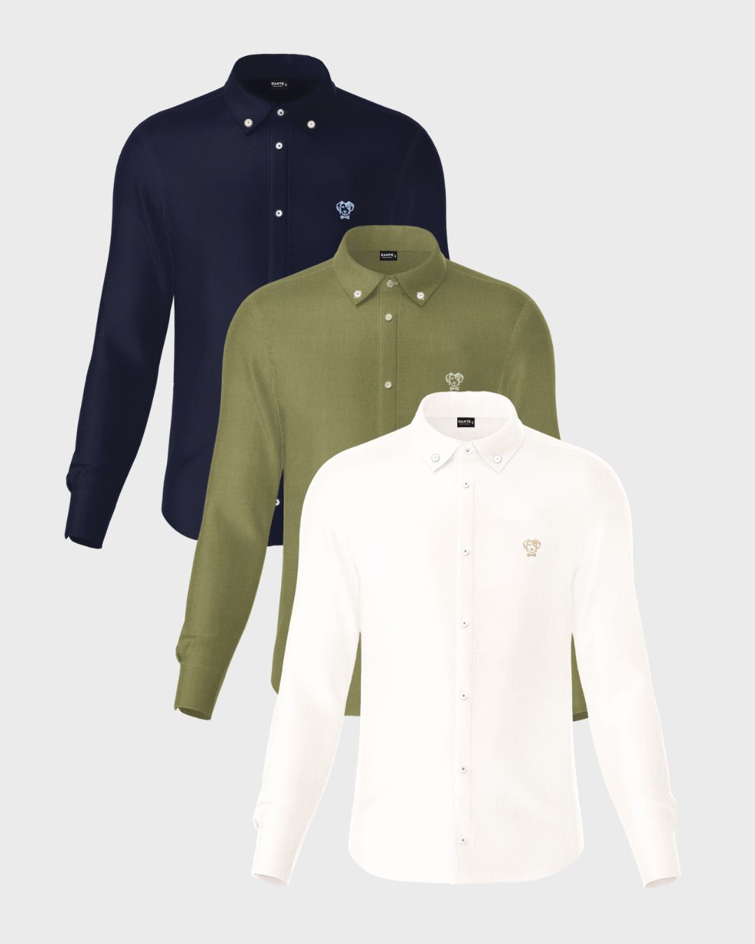 Pack 3 camisas antimanchas
