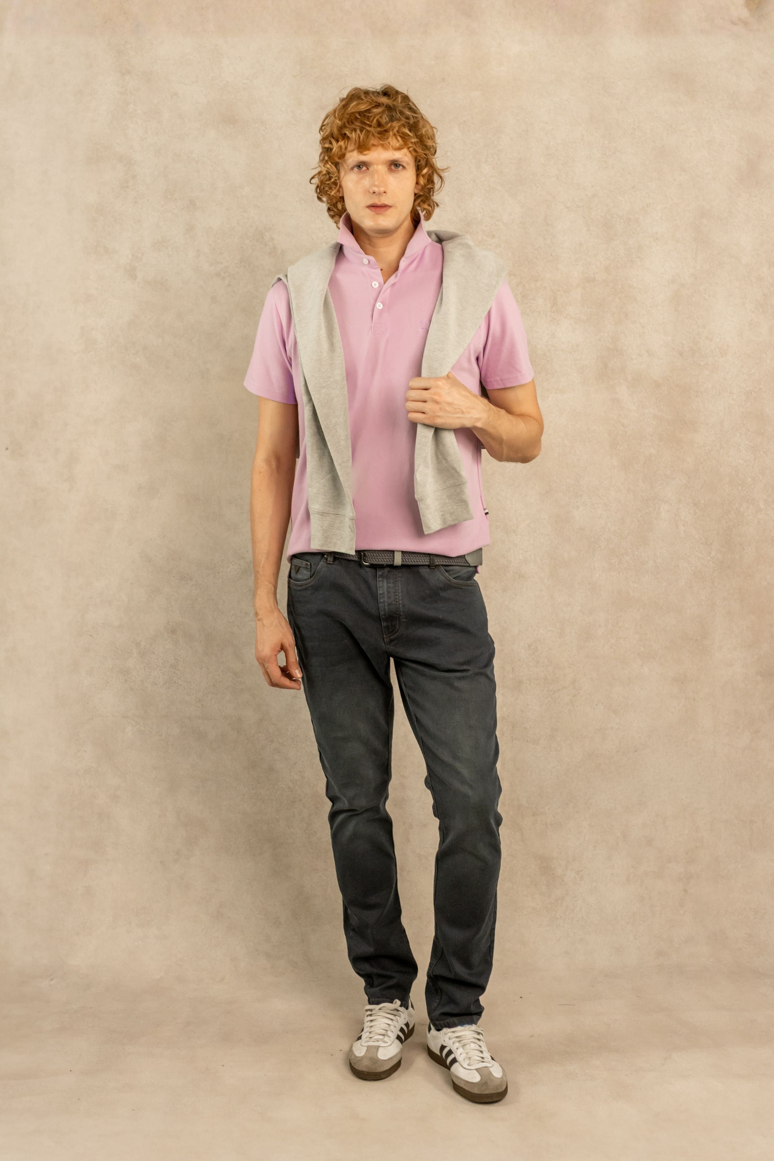 Polo Antimanchas Lila