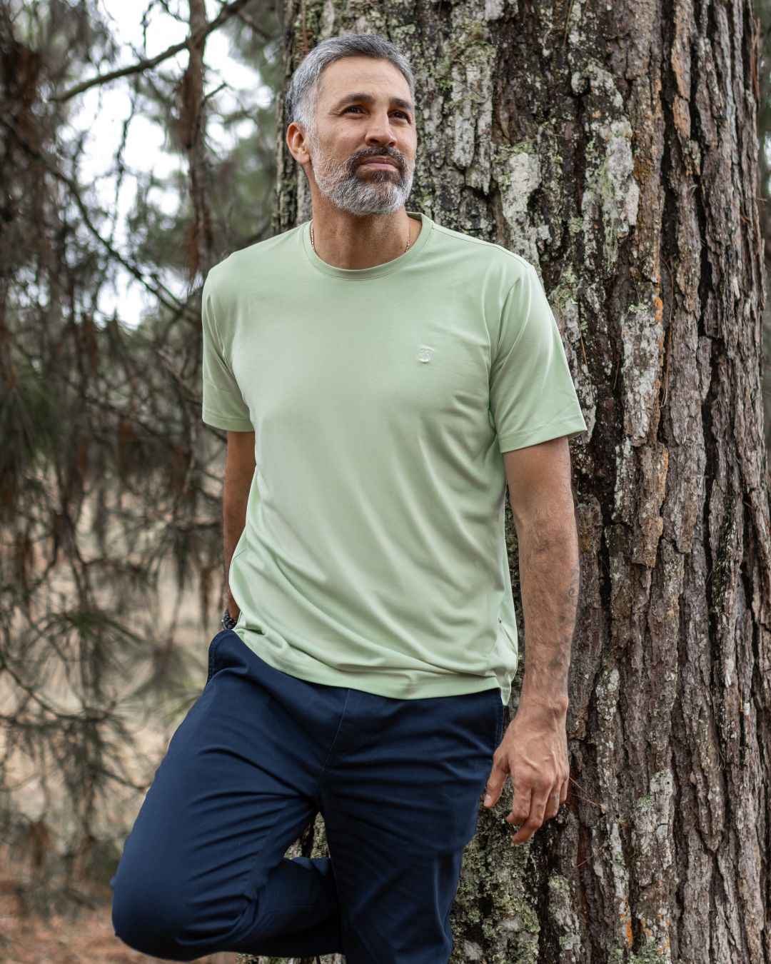 Camiseta Antimanchas Verde Matcha - Talla Regular