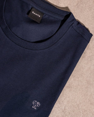 Camiseta antimanchas Dark Blue hombre marca DANTE tallaje regular fit foto
 close