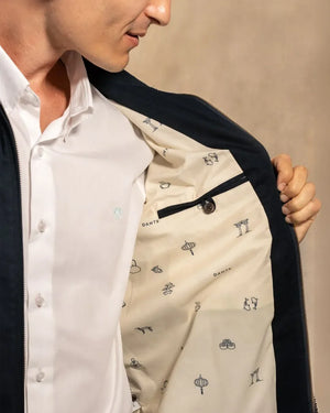 Chaqueta Antimanchas Kyoto Dark Blue para hombre marca DANTE foto estampado 