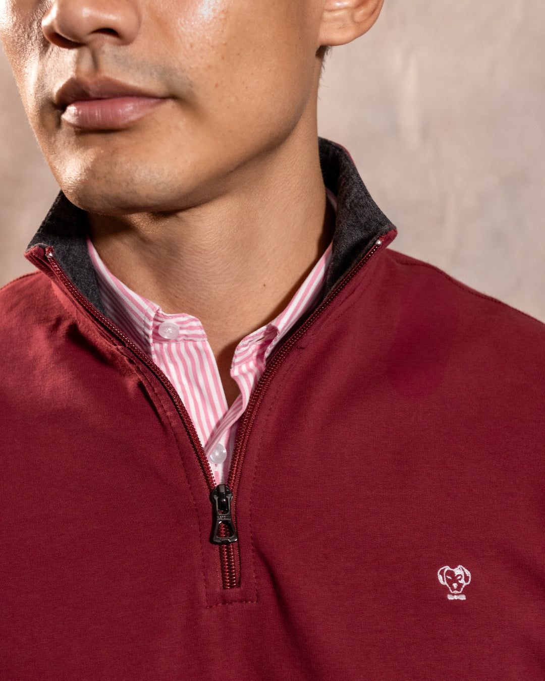 Halfzip Antimanchas Vinotinto