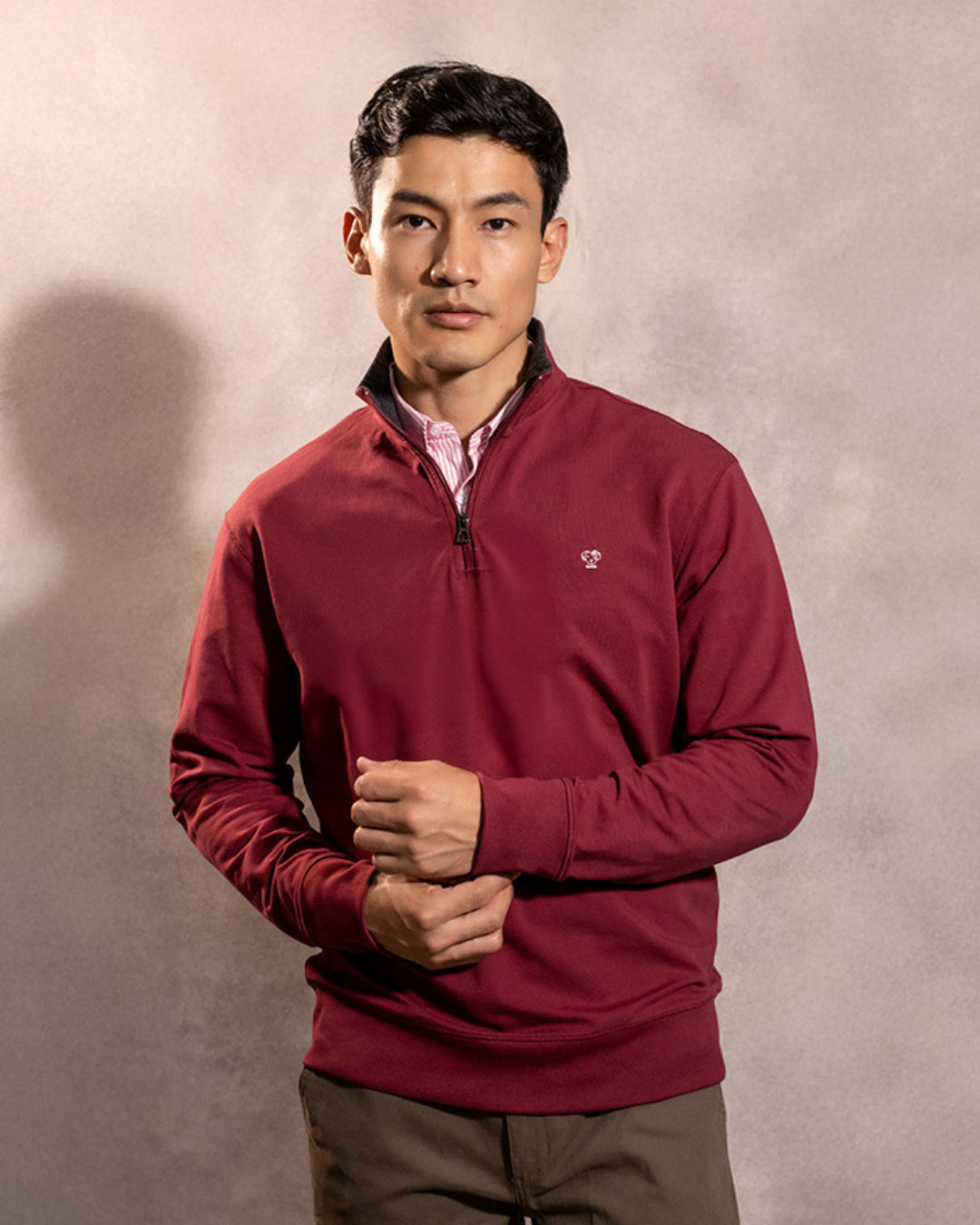 Halfzip Antimanchas Vinotinto