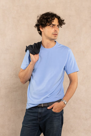 Camiseta Antimanchas Cerulian Blue para Hombre