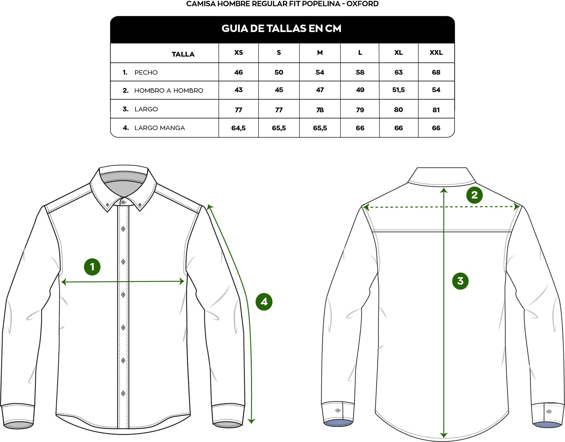 Camisa Antimanchas Popelina Blanca Logo Gris Claro - Talla Regular